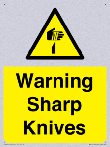 Warning Sharp Knives